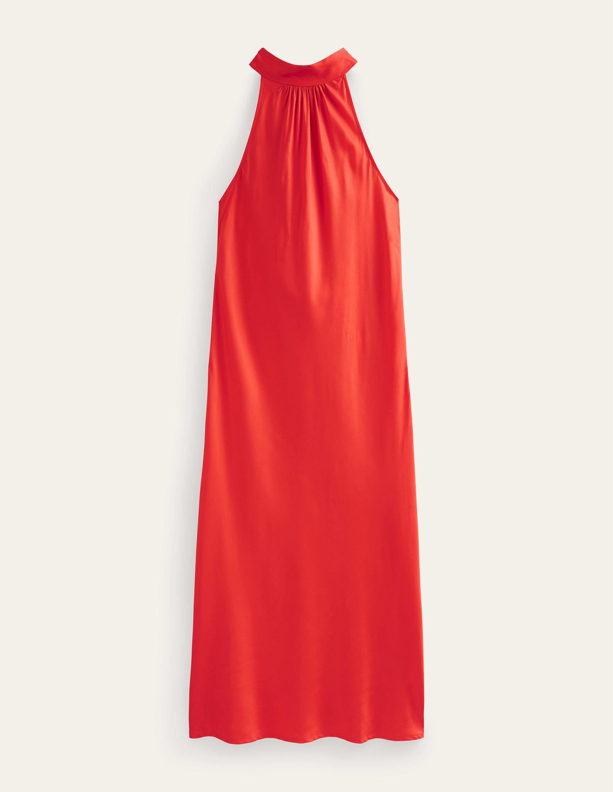 Robe midi nouée dans le dos-Tomate cerise - Image 5