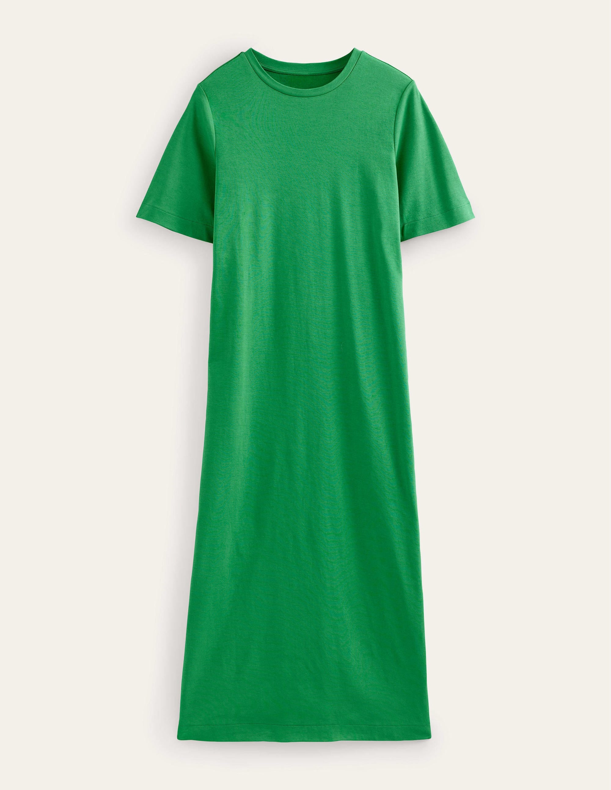Midi-T-Shirt-Kleid aus Jersey-Sattes Grün - Image 5