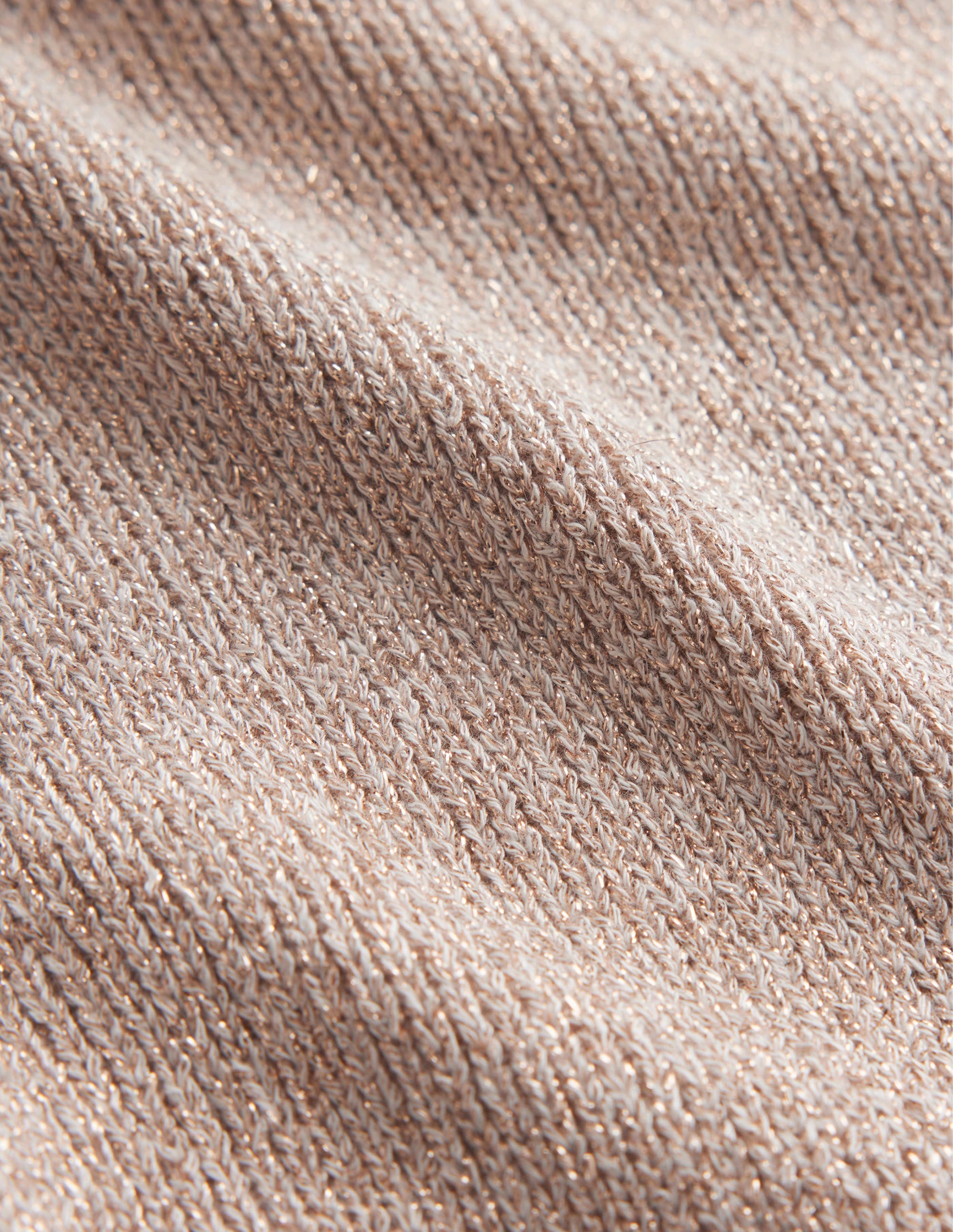 Kurz geschnittenes T-Shirt mit Glitzergarn-Seilbraun, Glitzer - Image 7