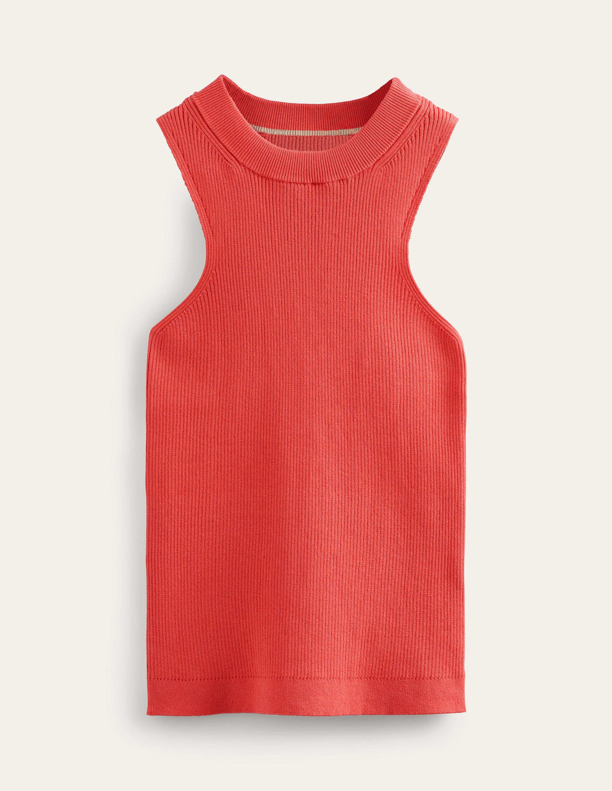 Geripptes Racer-Top-Korallenrosa-5