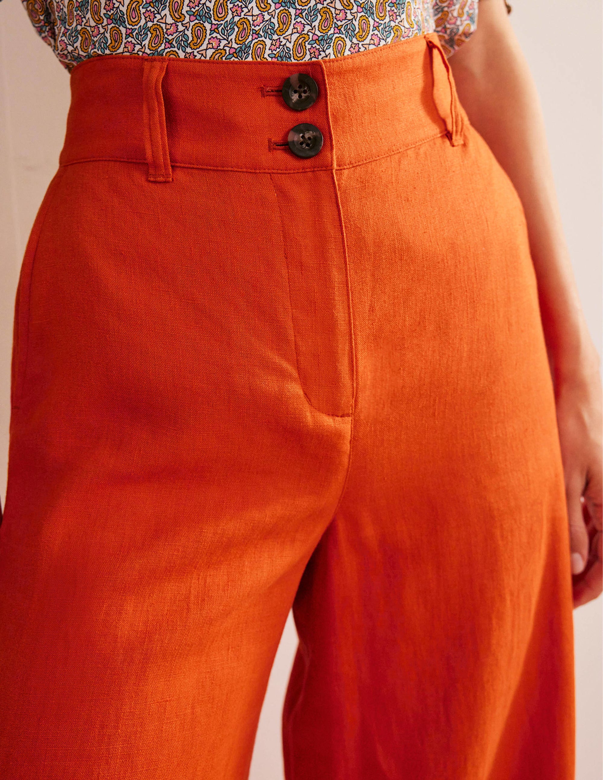 Leinenhose Highbury-Kumquatorange - Image 2