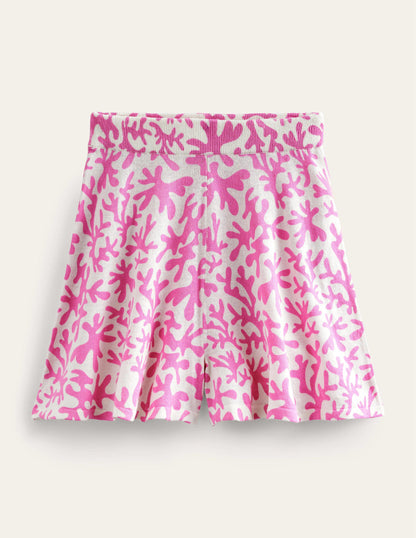 Strickshorts-Pflaumenblüte, Abstraktes Blattmuster-7