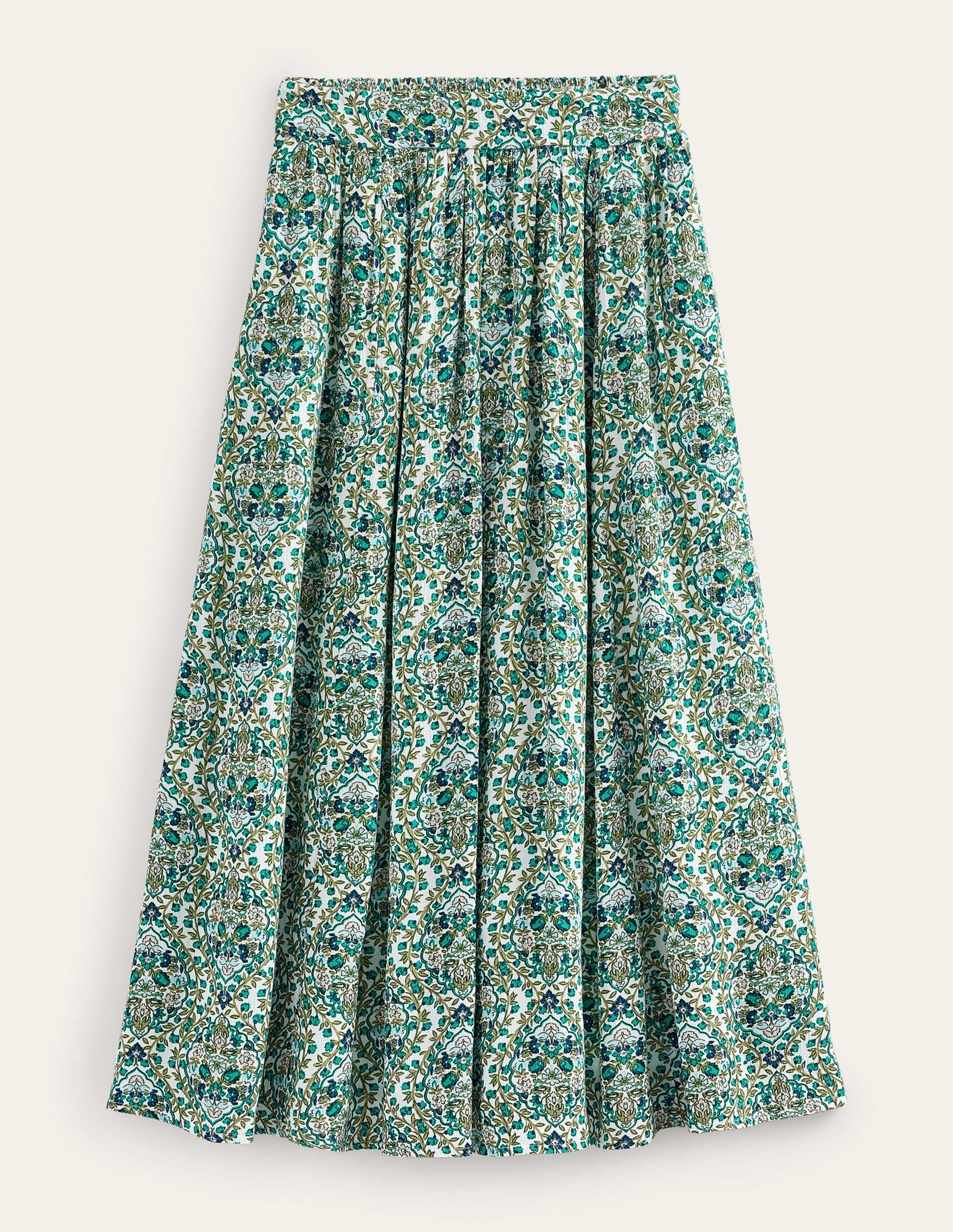 Jupe midi de vacances-Roseau de rivière, motif Vine Terrace - Image 7