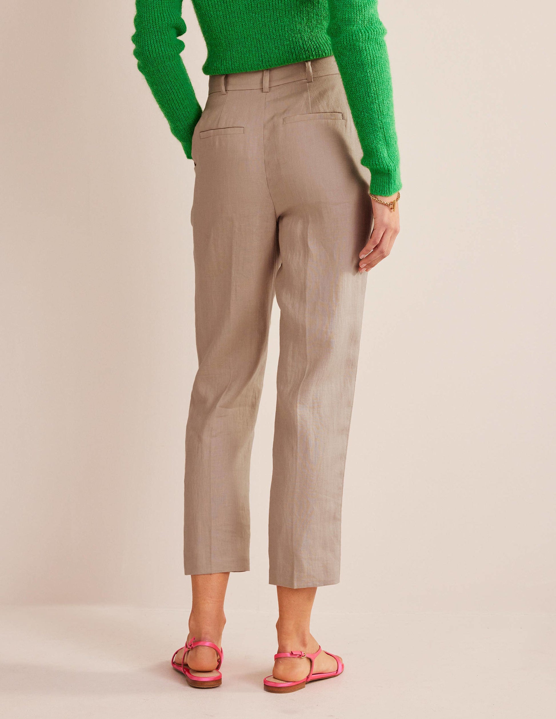 Pantalon Kew en lin-Corde-3