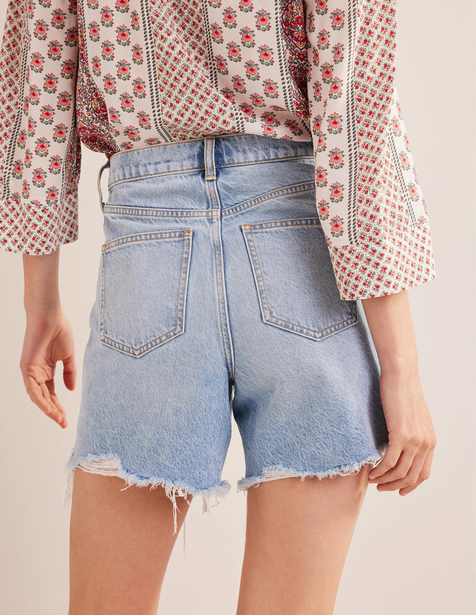 Bermuda Denim Shorts-Light Vintage-3