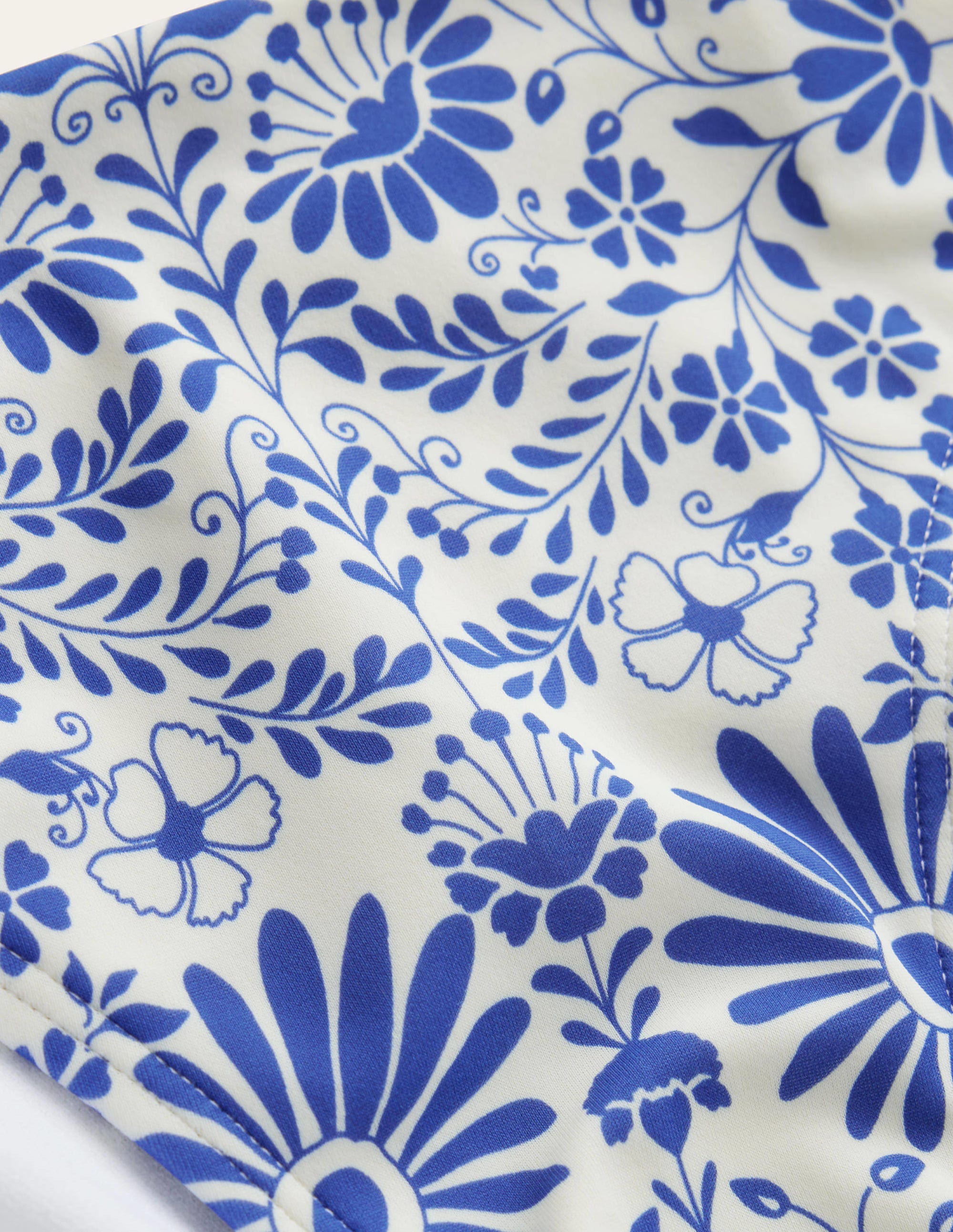 Klassische Bikinihose-Naturweiß, Seeblau Gardenien - Image 6