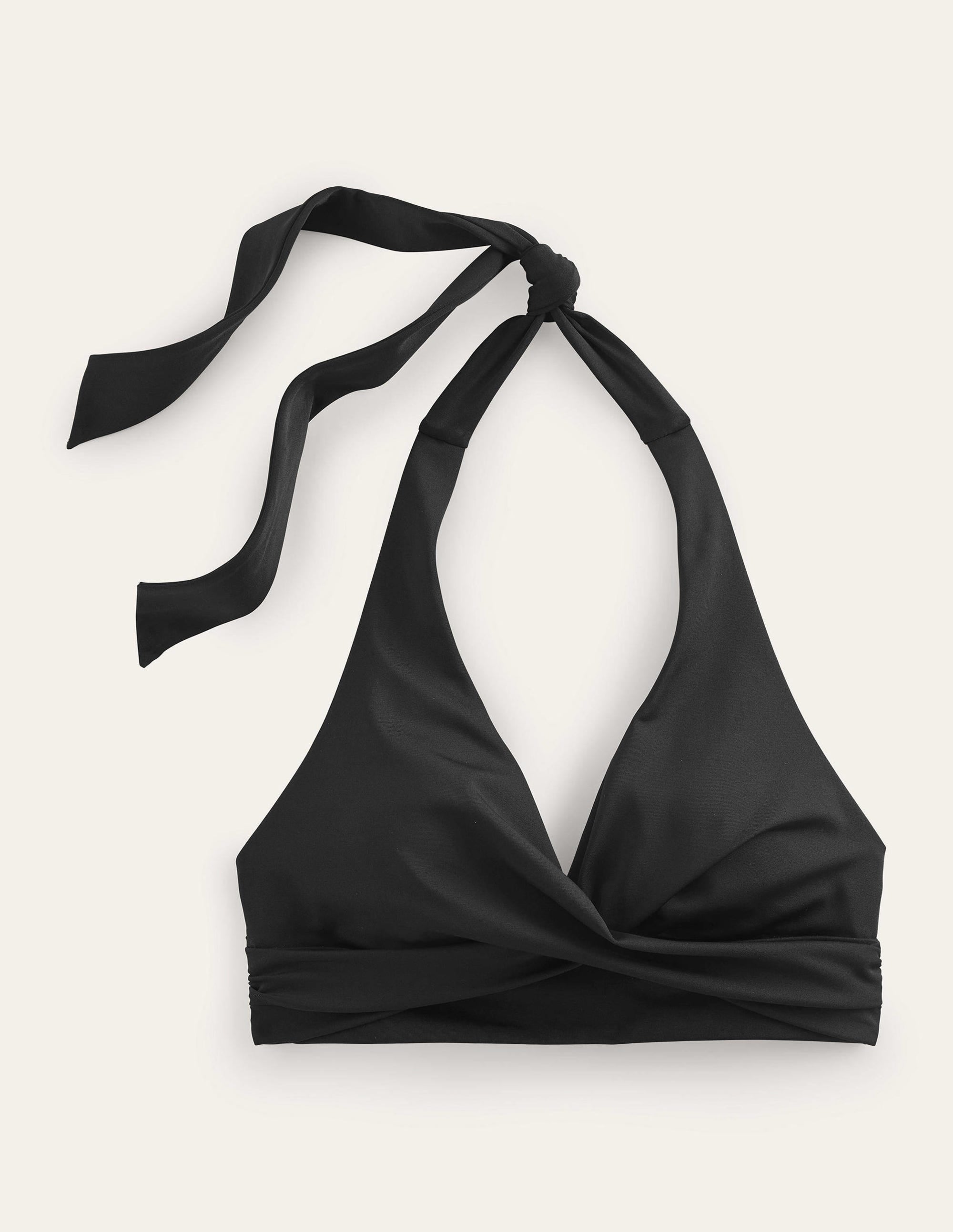 Haut de bikini intemporel torsadé sur le devant-Noir - Image 5