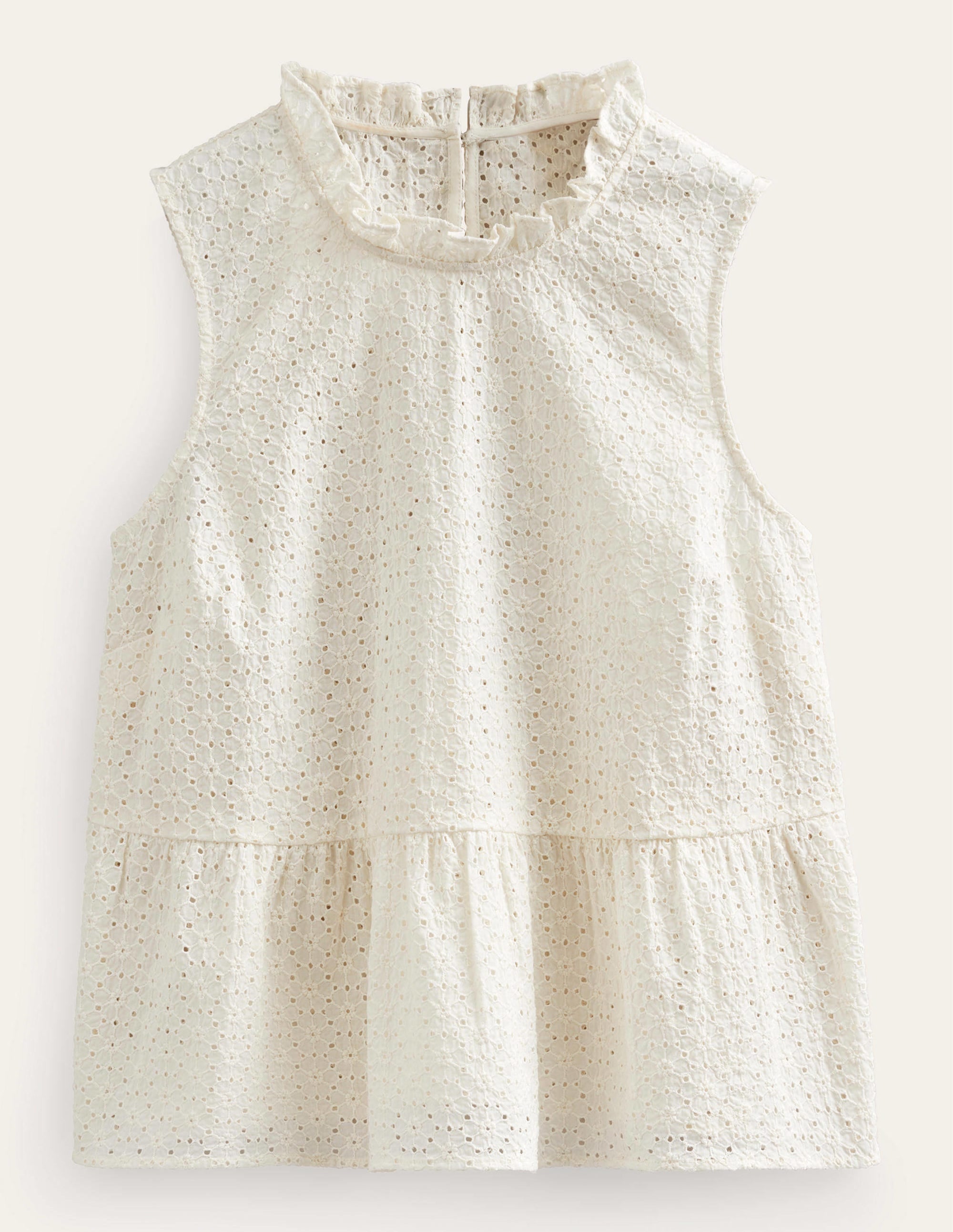 Top à basque en broderie anglaise-Ivoire - Image 7