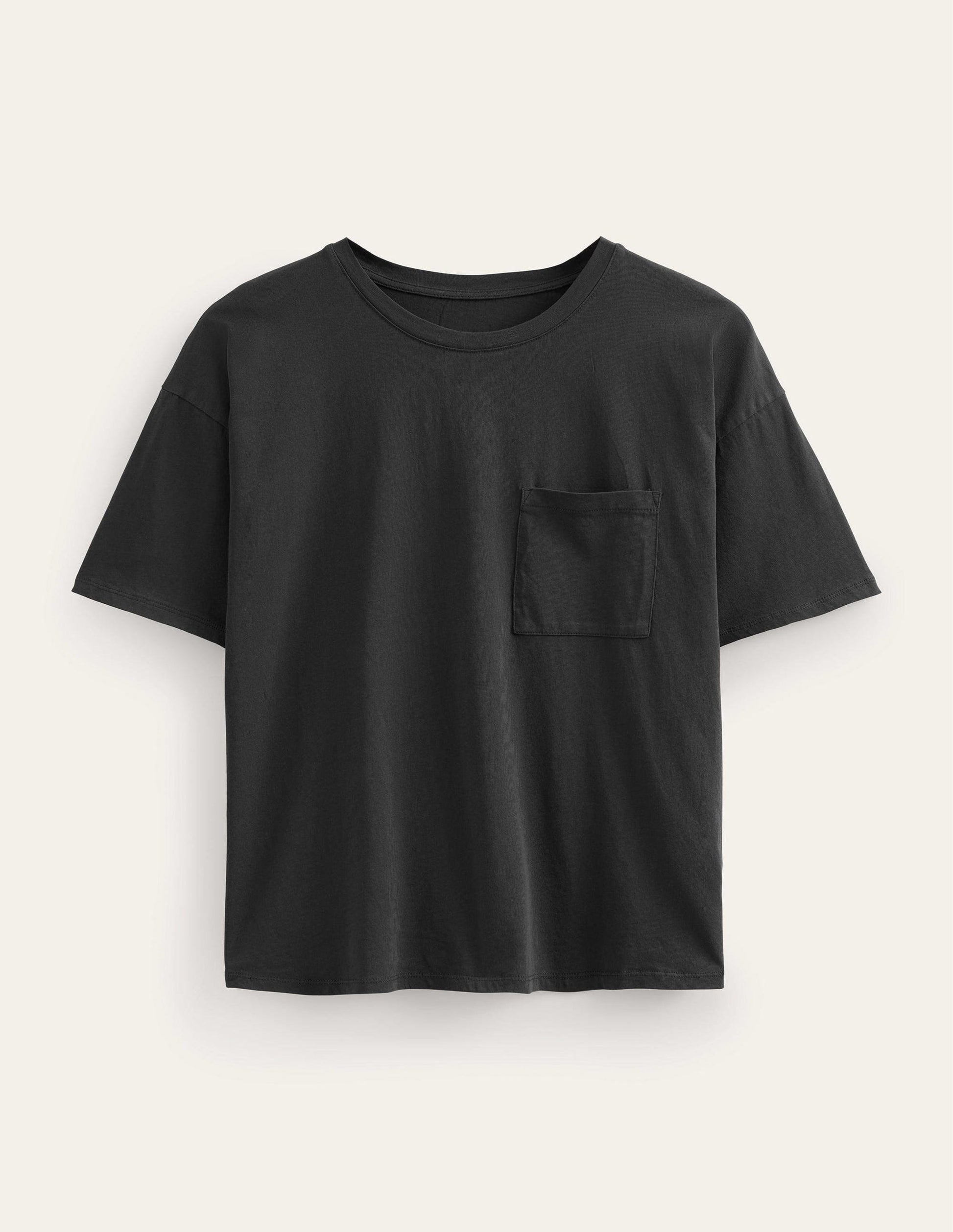 T-shirt délavé oversize-Noir-5