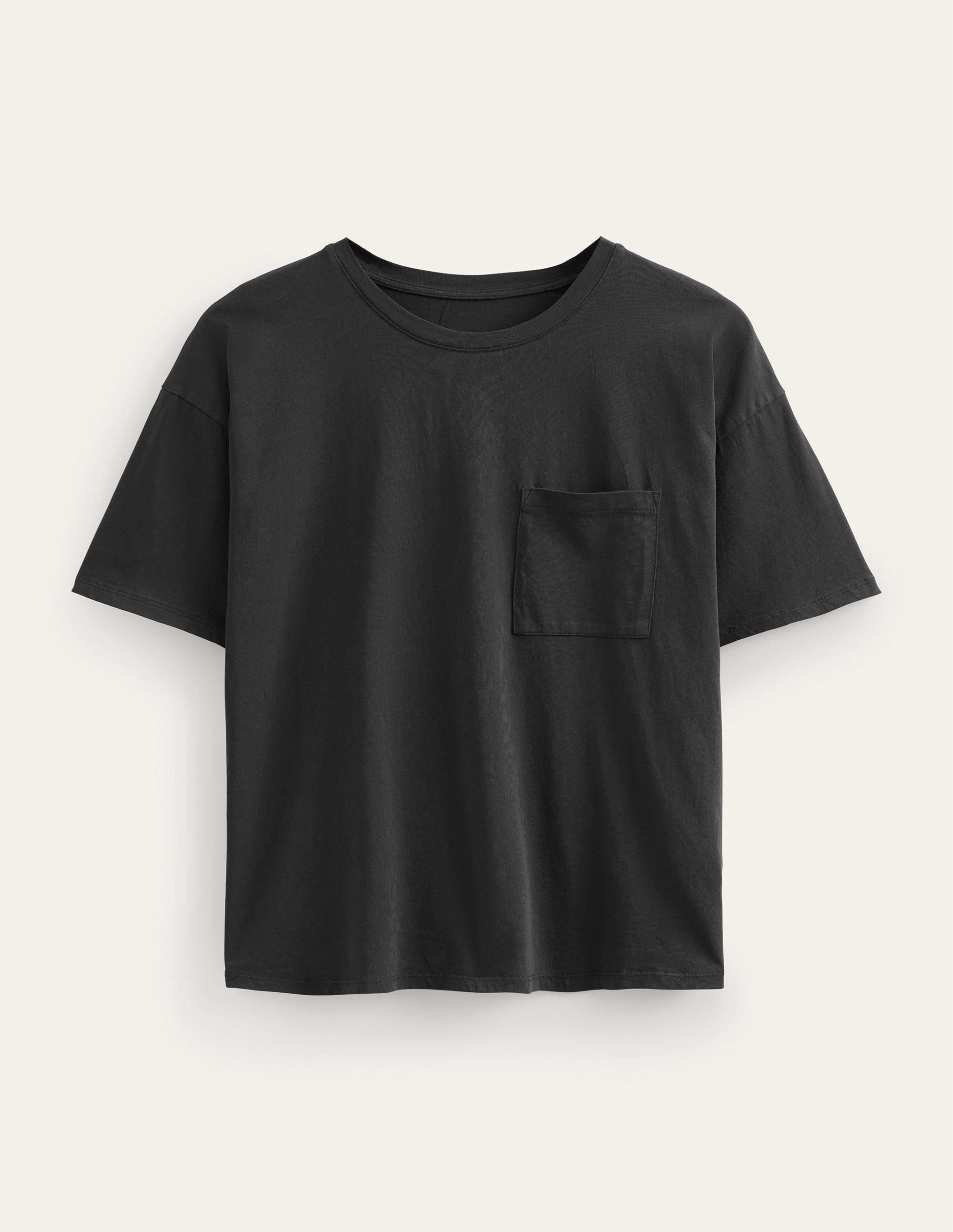 T-shirt délavé oversize-Noir - Image 5