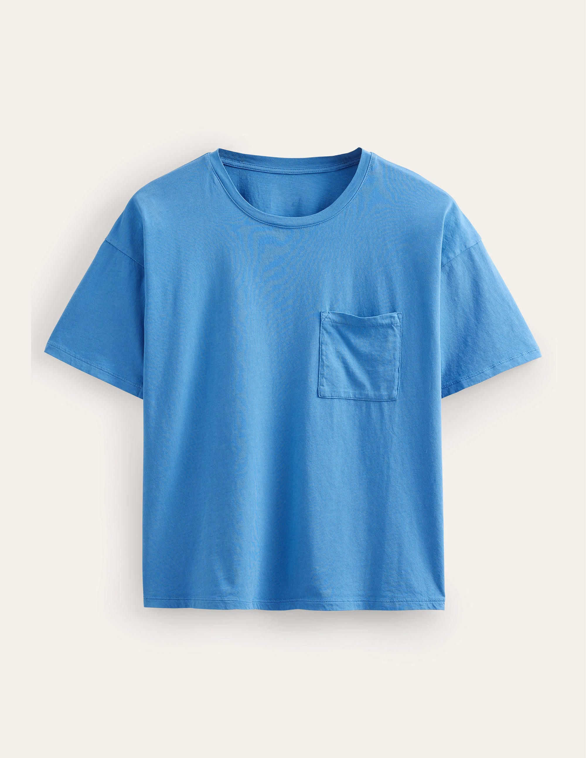 T-shirt délavé oversize-Bleu écolier - Image 5