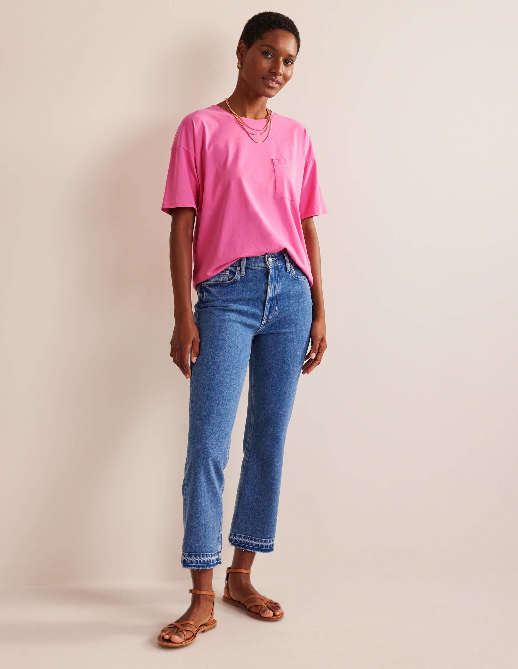 T-shirt délavé oversize-Fleur de prunier - Image 4