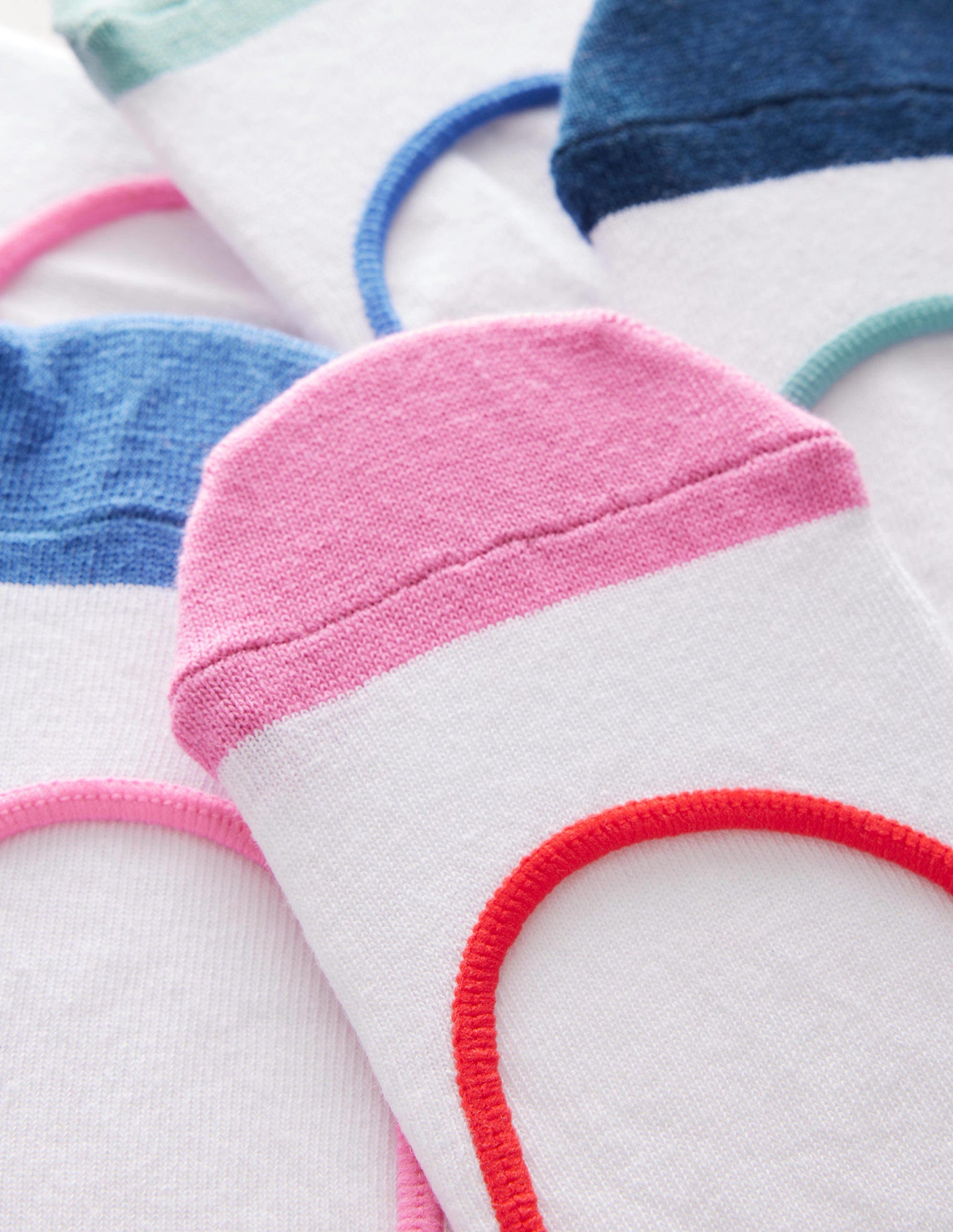 Füßlinge im 5er-Pack-Bunt, Blockfarben-2