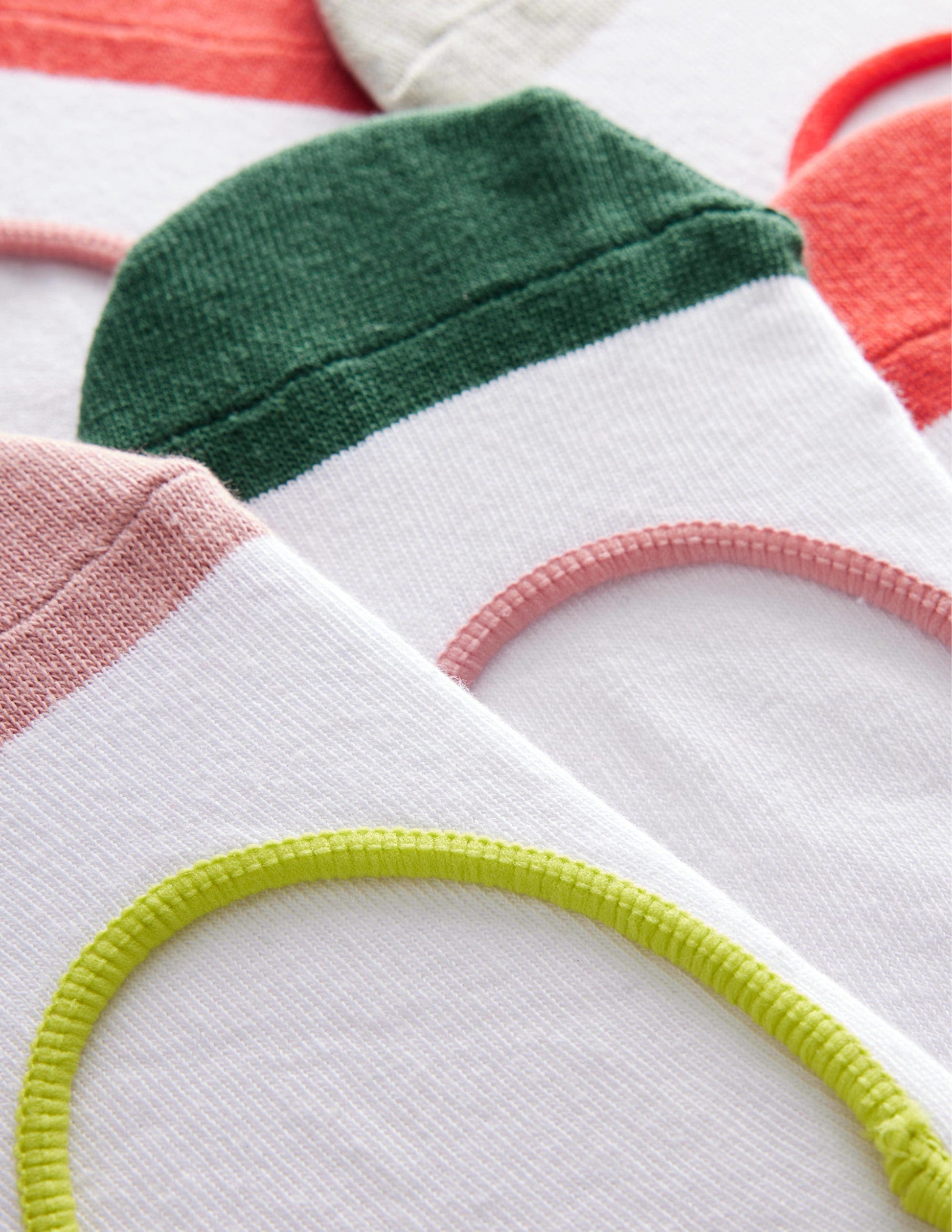 Füßlinge im 5er-Pack-Pastelltöne, Blockfarben-2