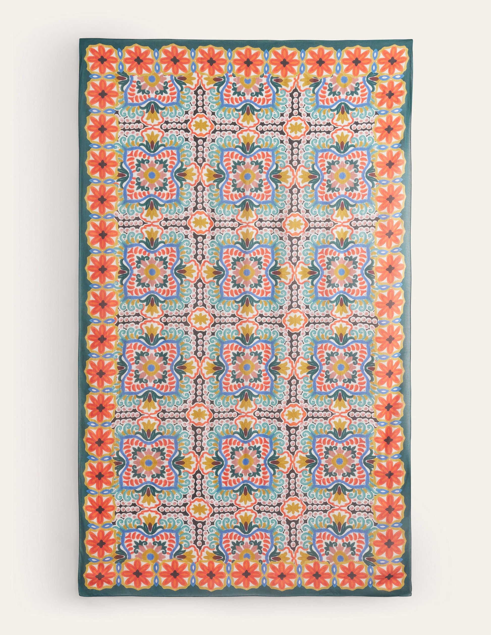 Gemusterter Modalschal-Geometrisches Gobelinmuster-1