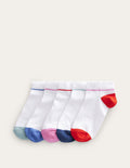 Sportsocken im 5er-Pack-Weiß, Blockfarben