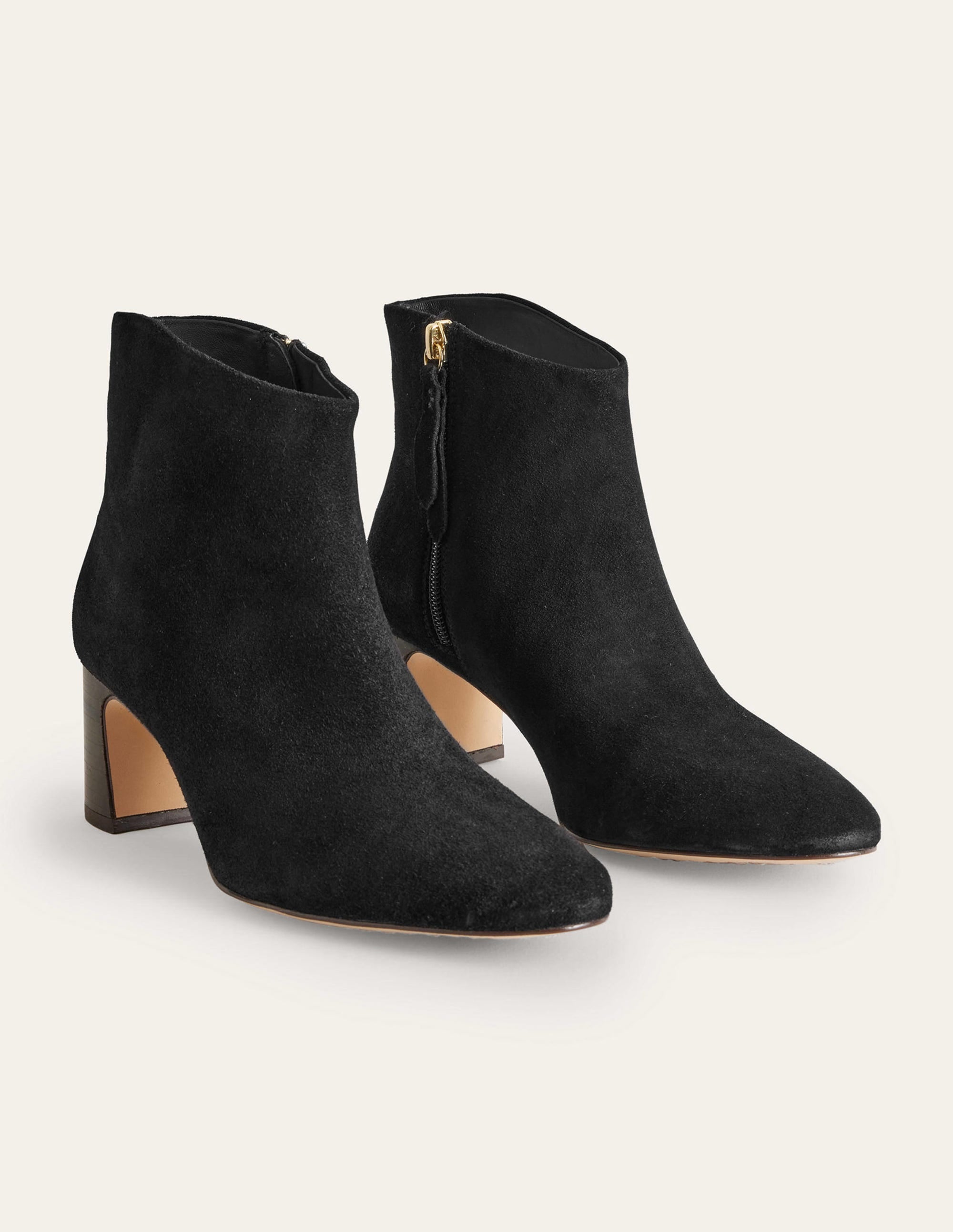 Velourslederstiefeletten-Schwarz - Image 4
