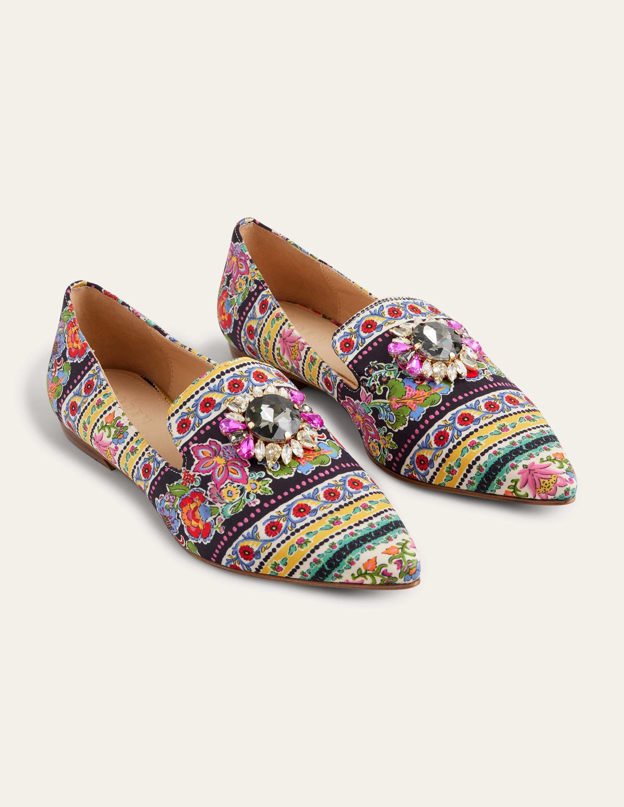 Gemusterte Loafer mit Verzierungen-Nelkenblüten - Image 2