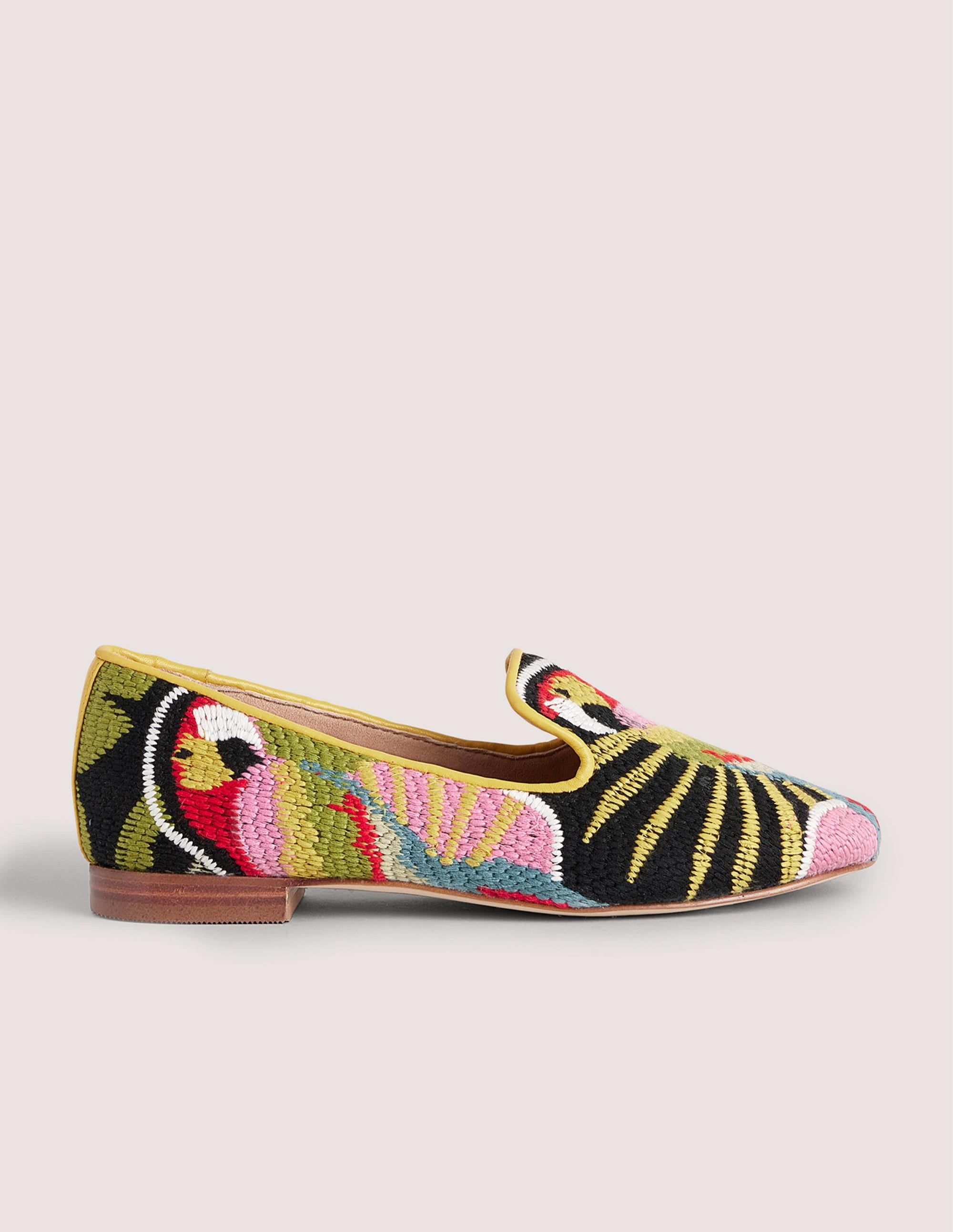 Tapestry Embroidered Loafers-Parrot - Image 1