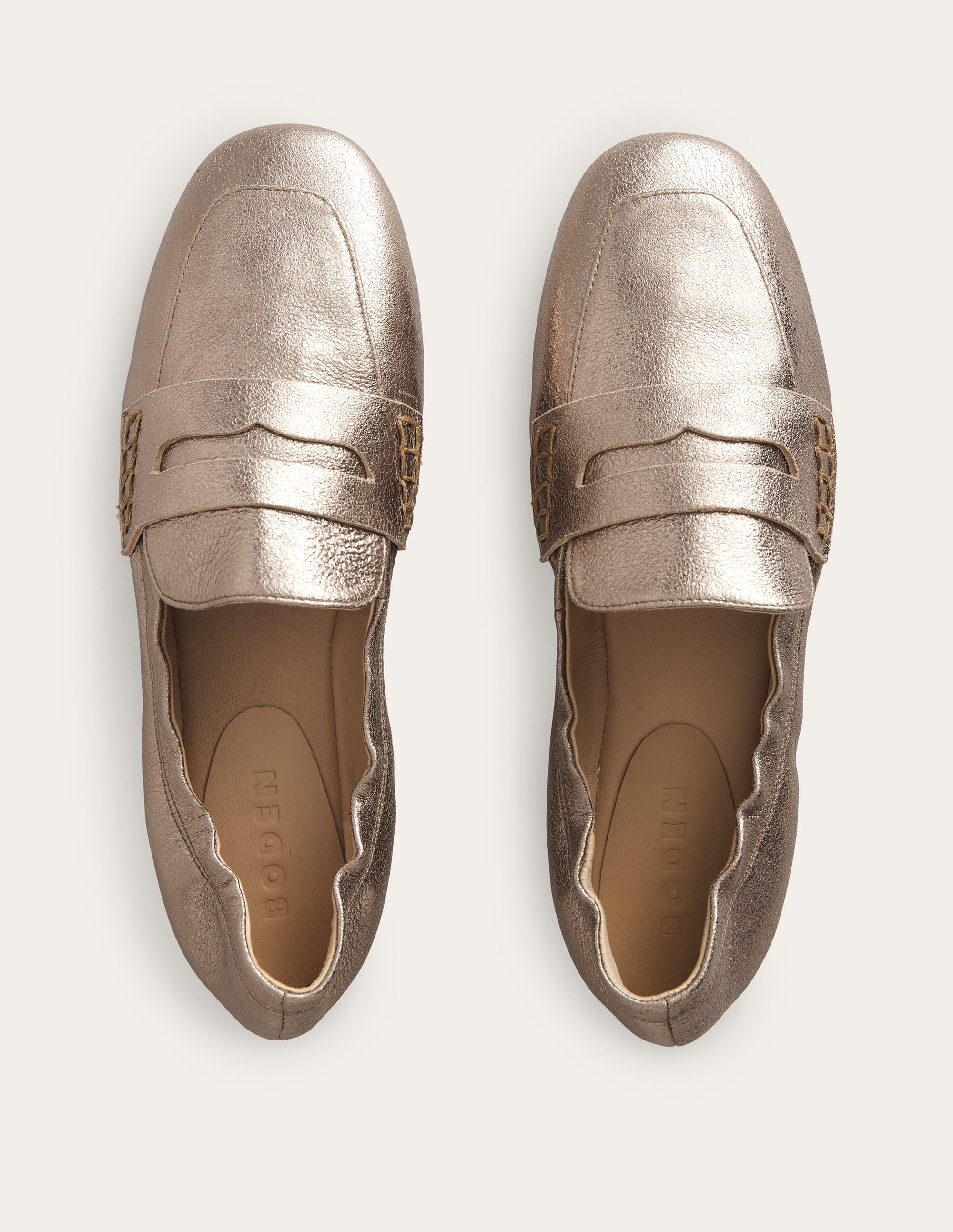 Loafer mit flexibler Sohle-Gold - Image 4