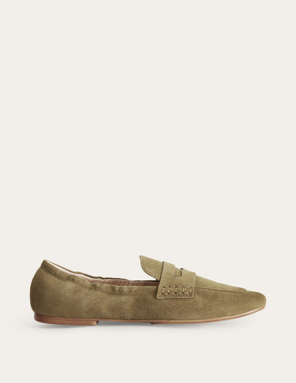 Loafer mit flexibler Sohle-Dunkles Olivgrün - Image 1