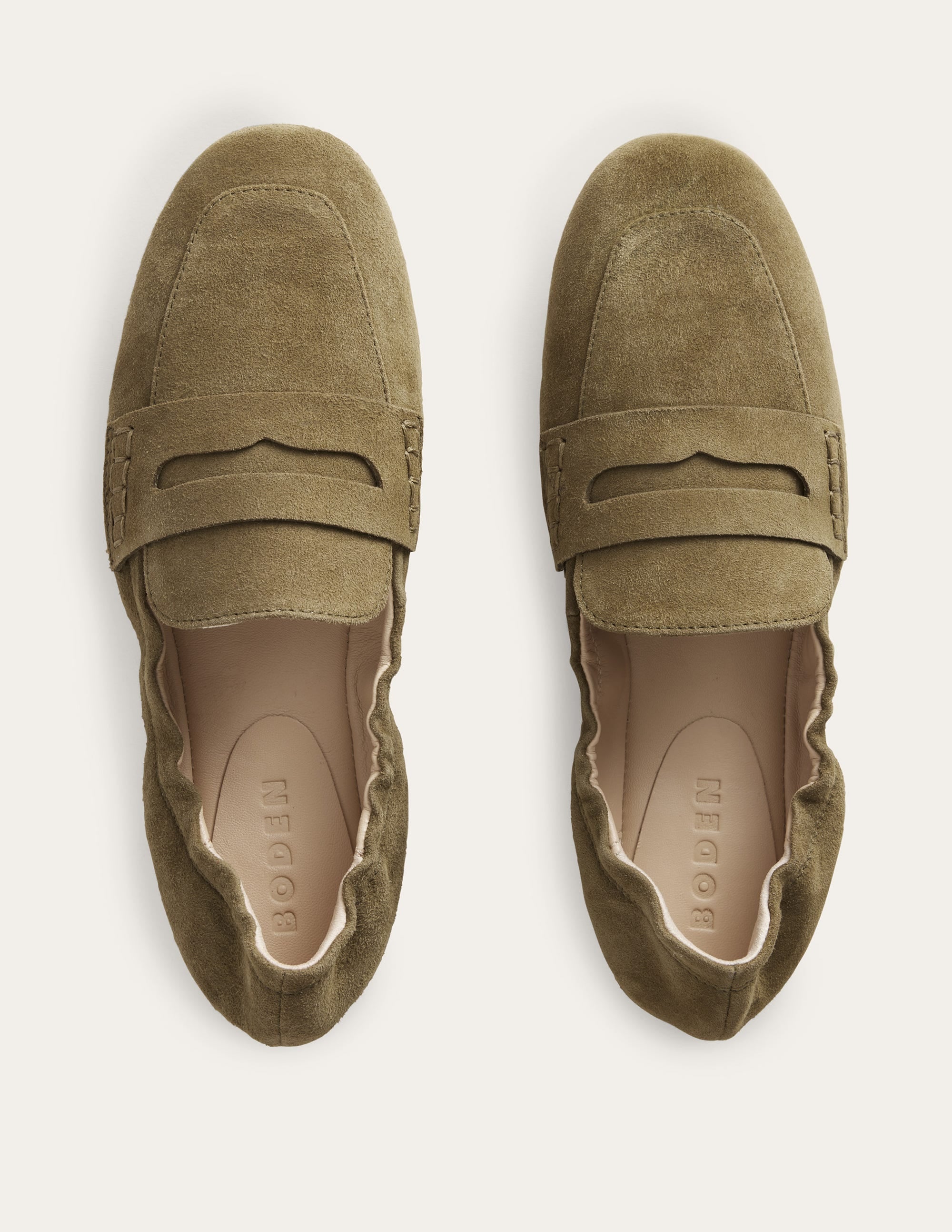 Loafer mit flexibler Sohle-Dunkles Olivgrün - Image 4