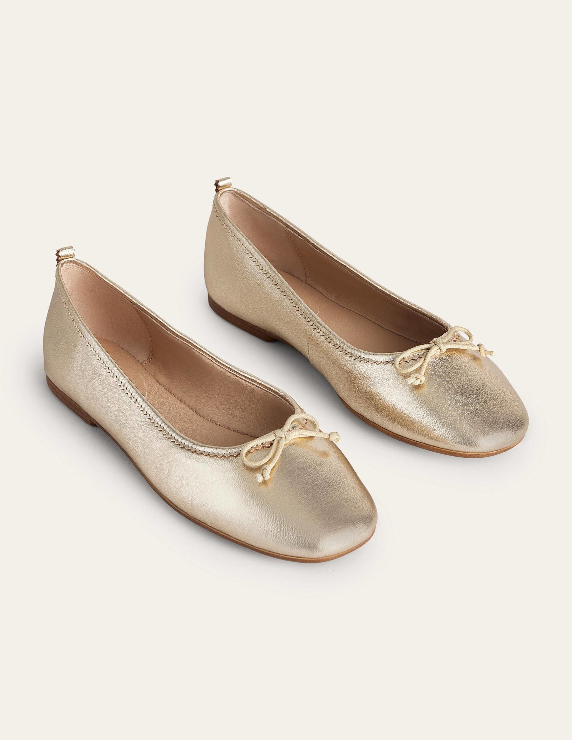 Kitty Flexi Sole Ballet Pumps-Gold-3