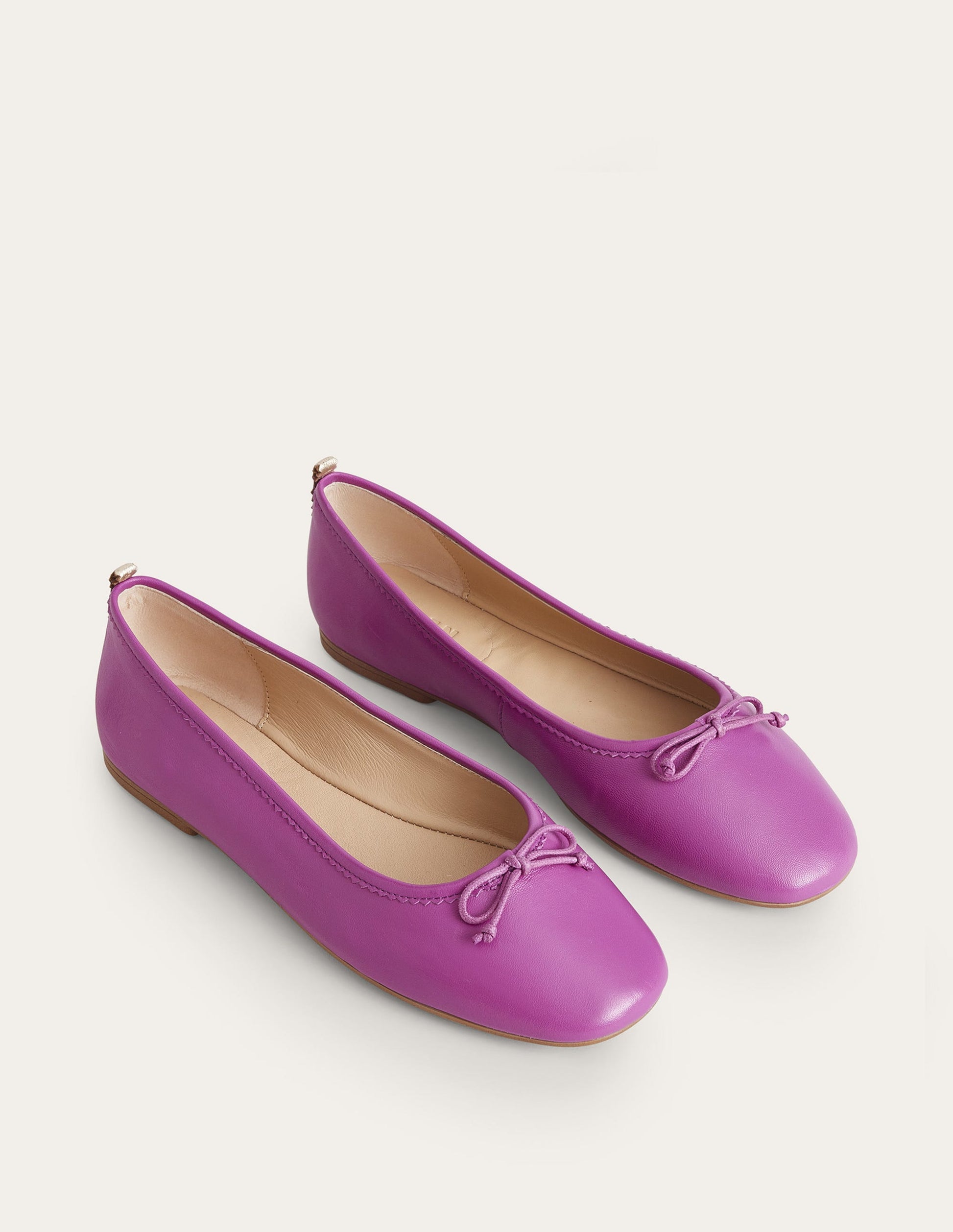 Kitty Ballerinas mit flexibler Sohle-Dunkles Magenta-2