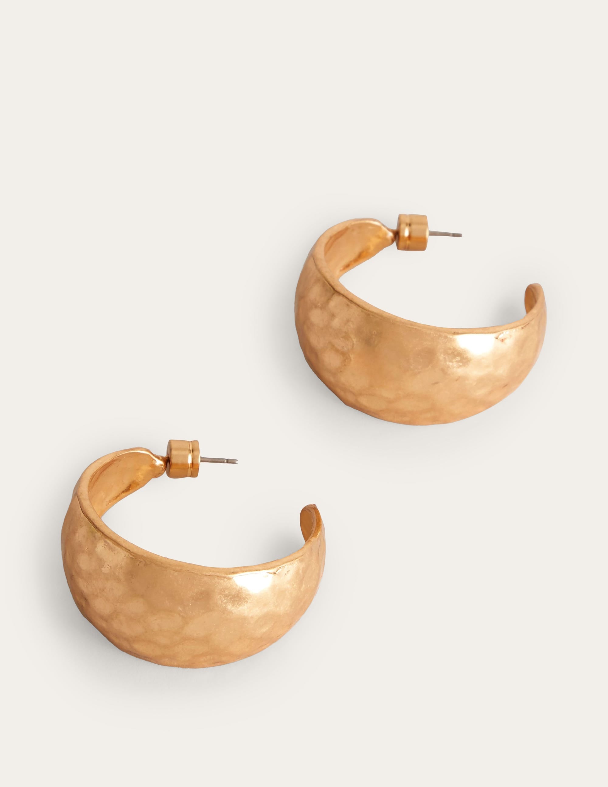 Créoles martelées-Doré - Image 2