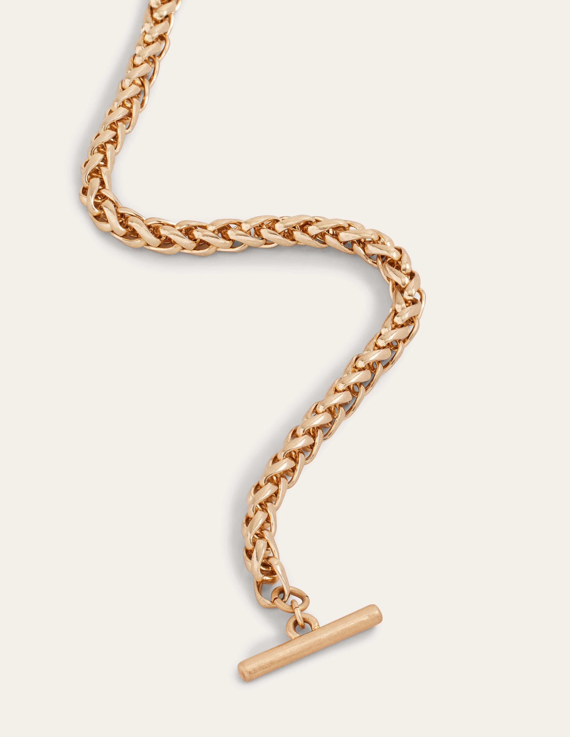Gliederarmband mit T-Ring-Verschluss-Gold - Image 3