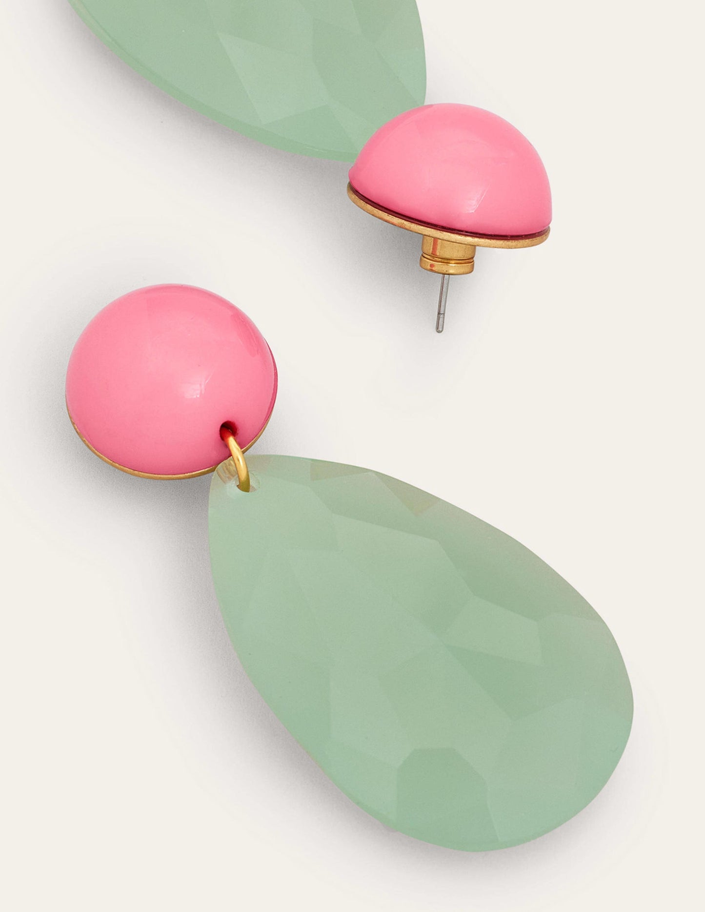 Pendants d'oreilles en résine-Turquoise