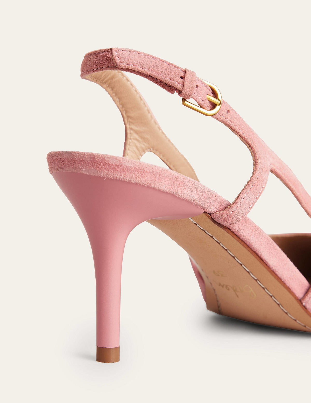 Riemchenpumps mit Cut-out-Pastellrosa, Velours-Ziegenleder-5