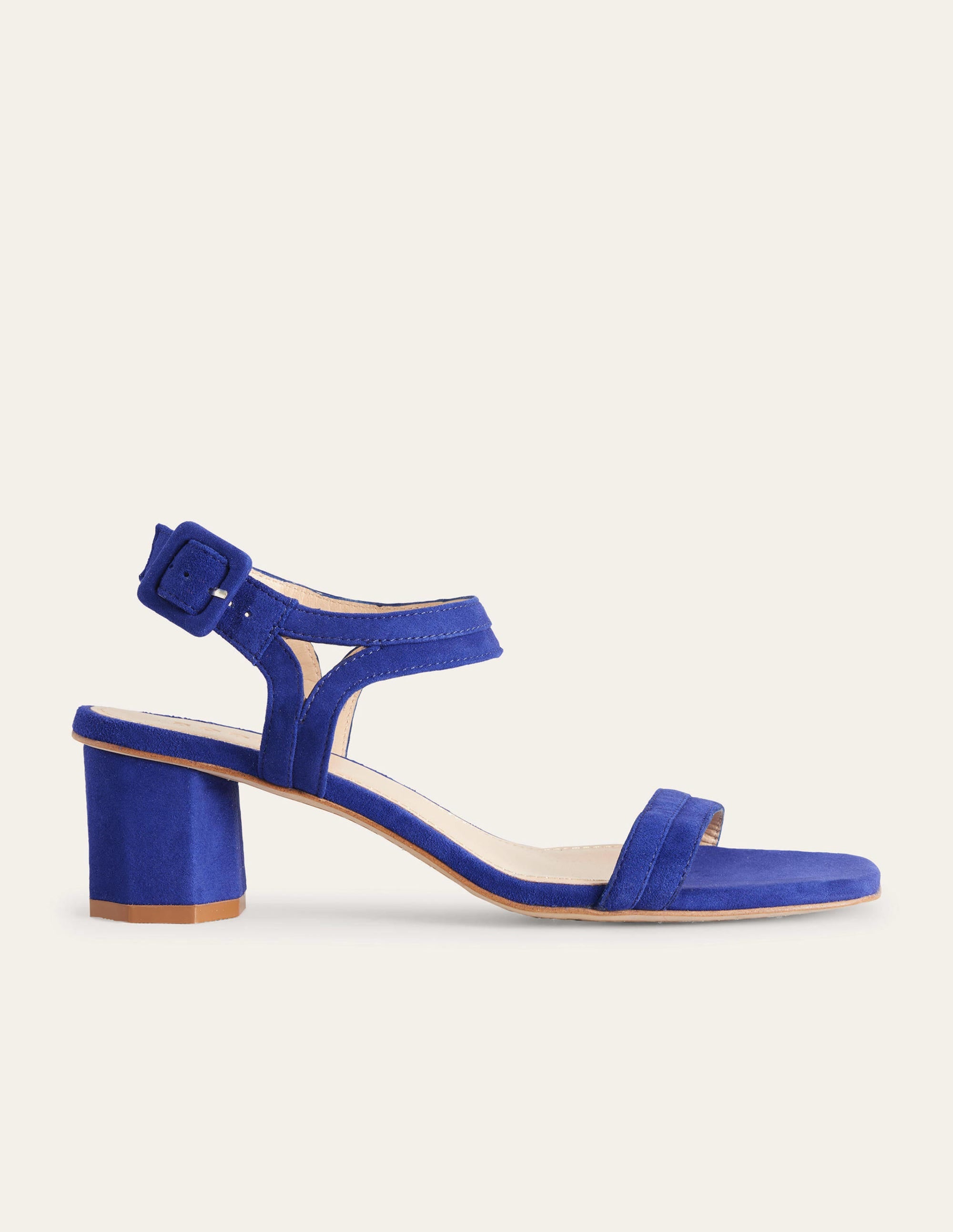 Sandalen mit Blockabsatz-Lapisblau - Image 2
