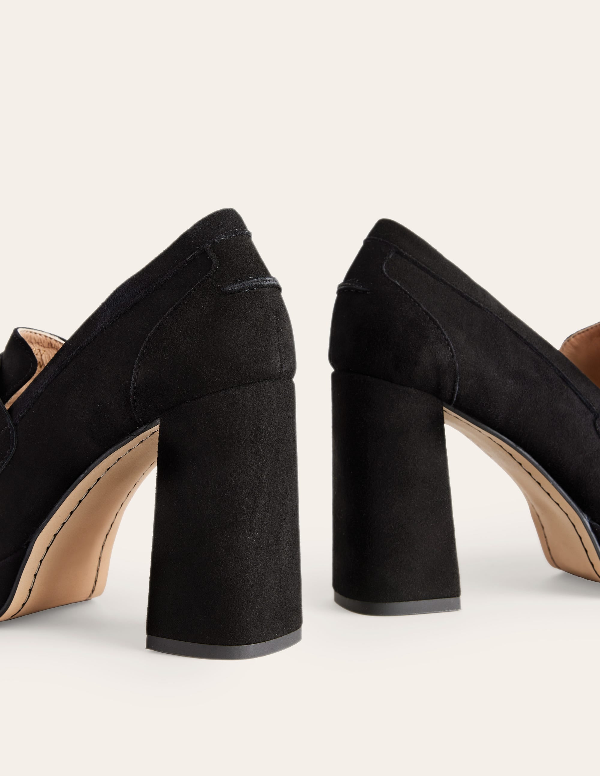 Iris Platform Snaffle Loafers-Black Suede - Image 4