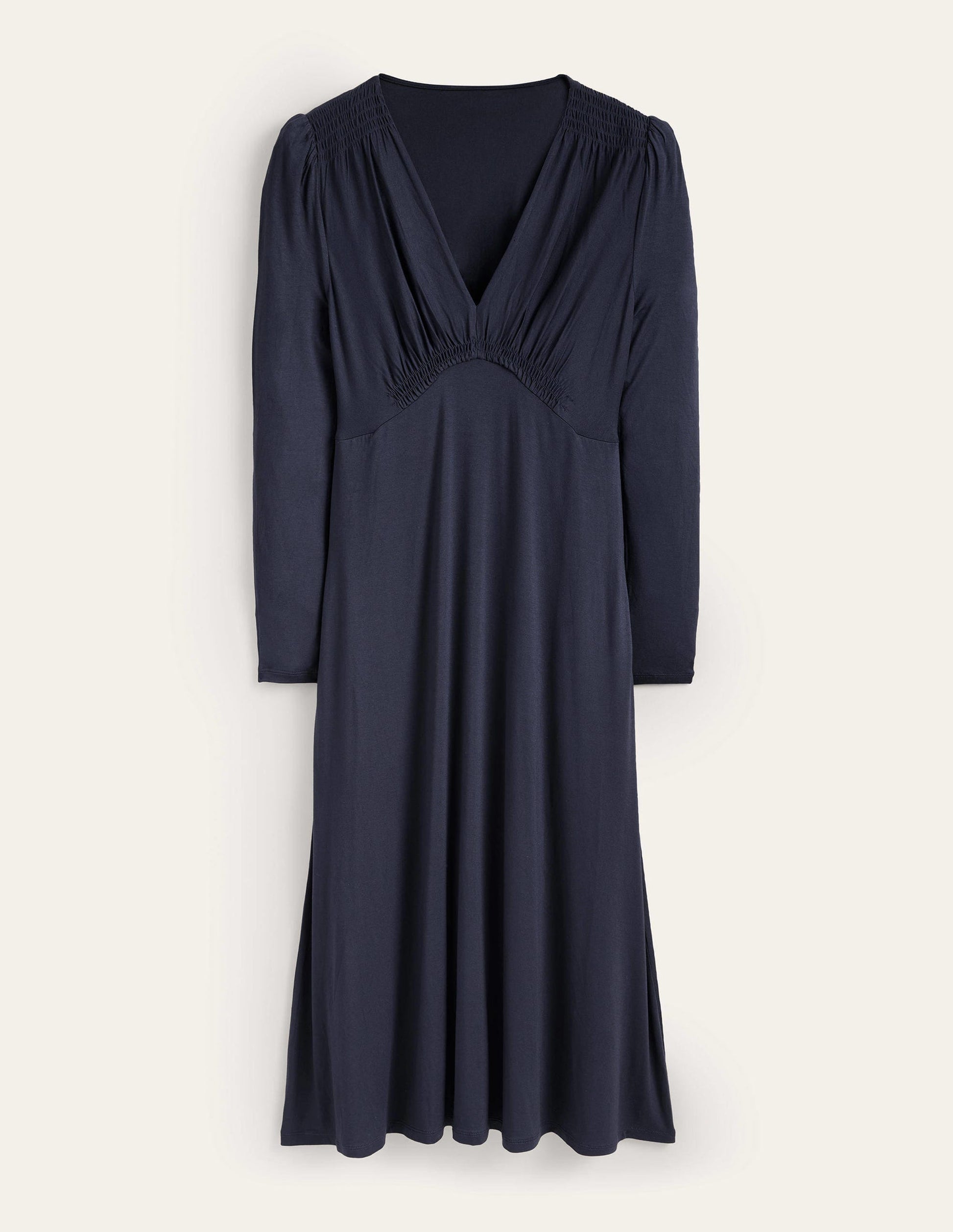 Jersey Midi Tea Dress-Navy-6