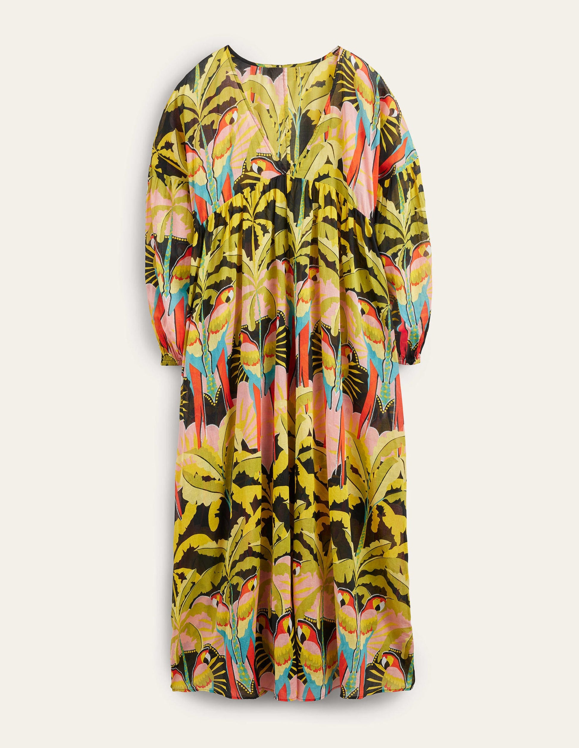 Sarah Maxi Kaftan Dress-Multi, Paradise Parrot-6