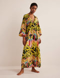 Sarah Maxi Kaftan Dress-Multi, Paradise Parrot