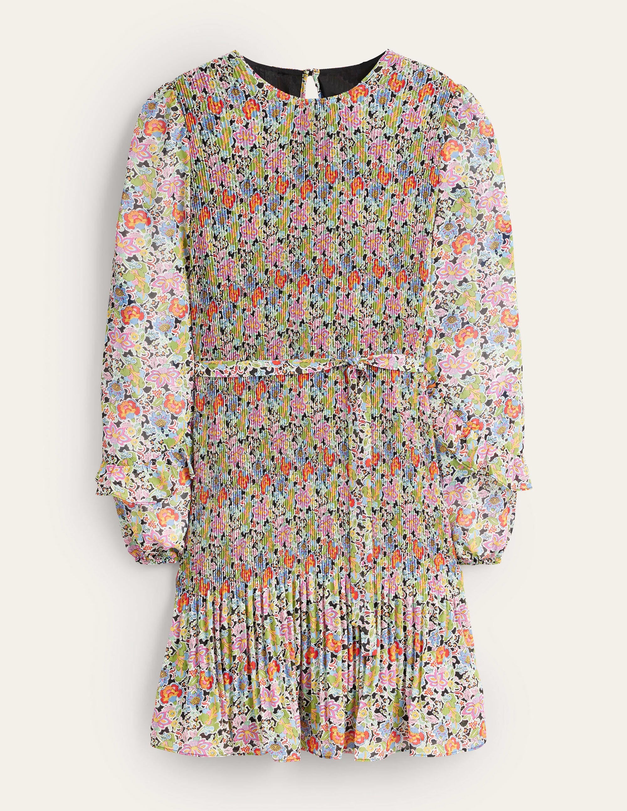 Mini-robe plissée-Multi, motif Carnation Garden - Image 6