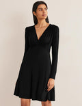 Jersey-Minikleid-Schwarz