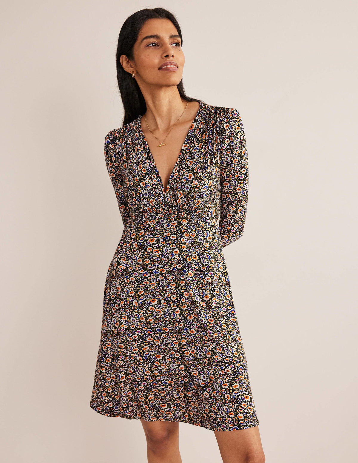 Jersey-Minikleid-Bunt, Paradiesblüten - Image 1