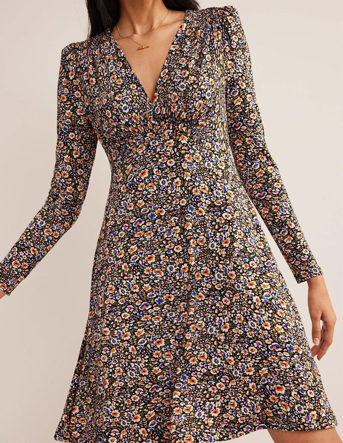 Jersey-Minikleid-Bunt, Paradiesblüten - Image 4