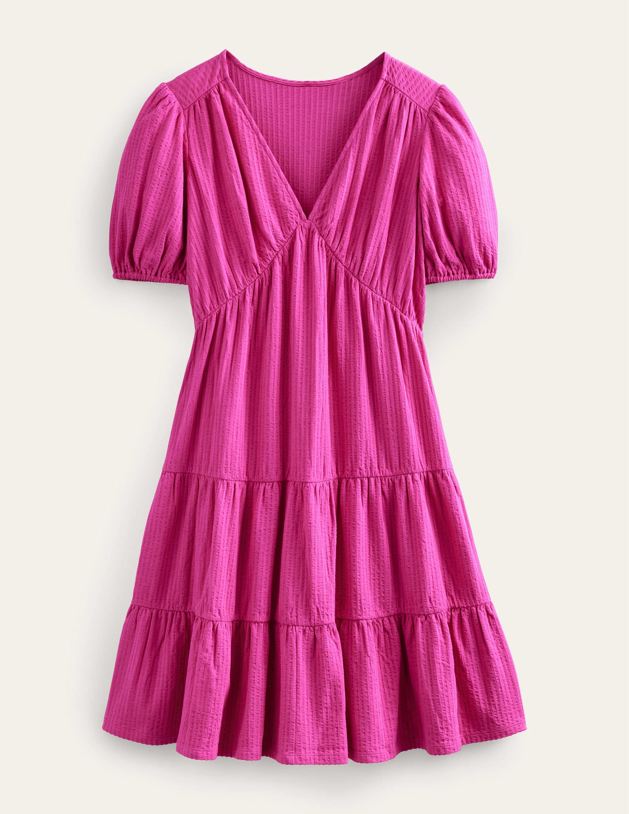 Jersey Seersucker Dress-Rose Violet - Image 5