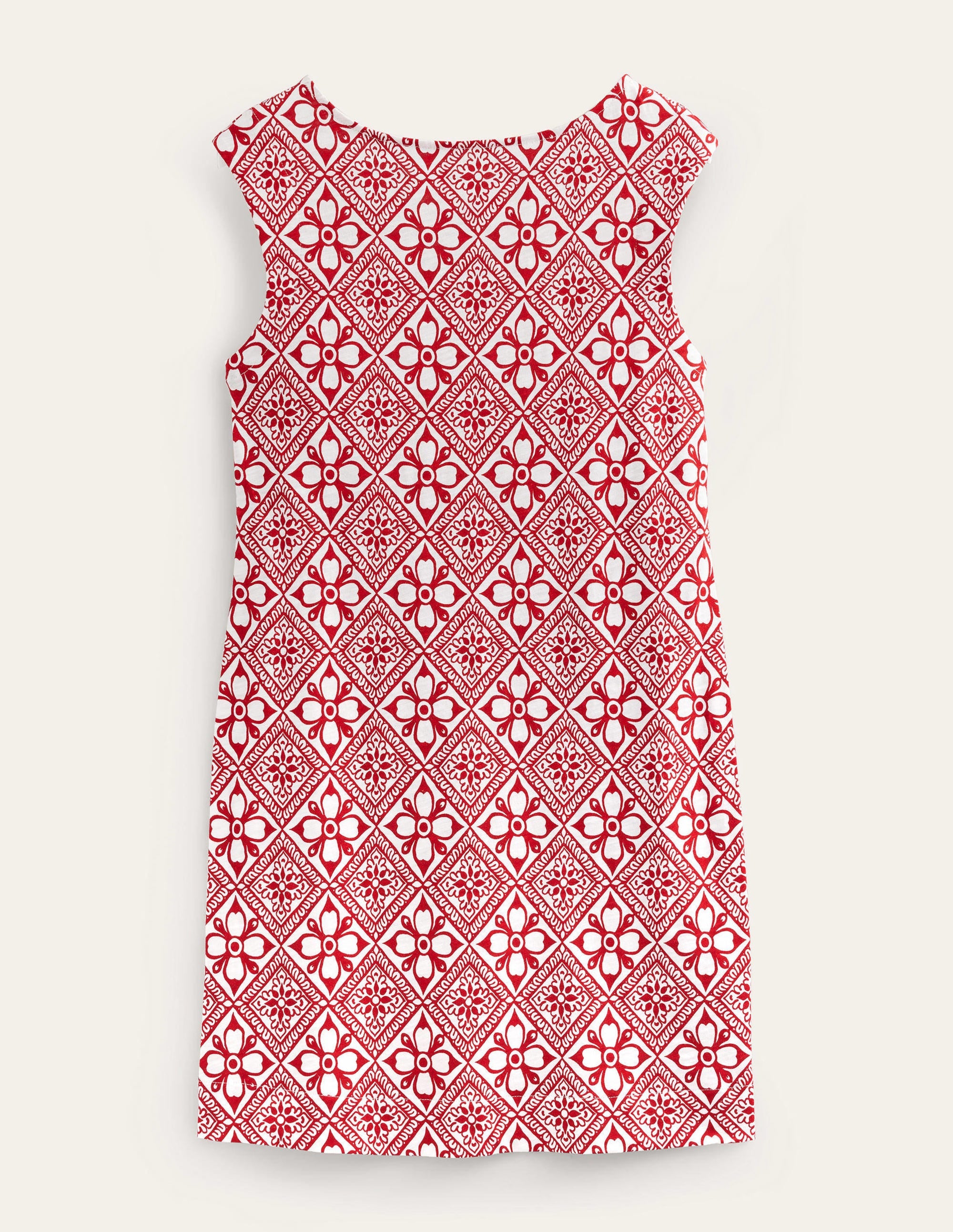 Ärmelloses Jersey-Etuikleid-Weihnachtsstern, Block Pome - Image 5