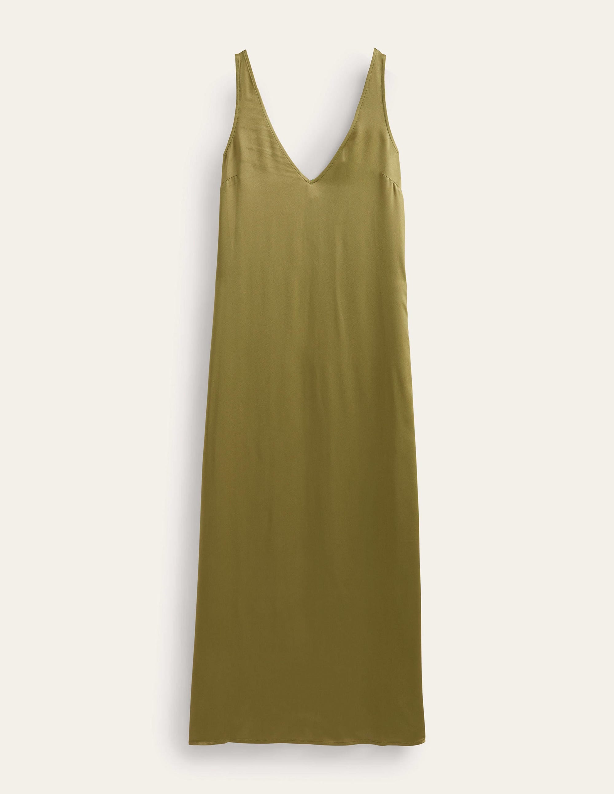 Satin Slip Maxi Dress-Capulet Olive - Image 5
