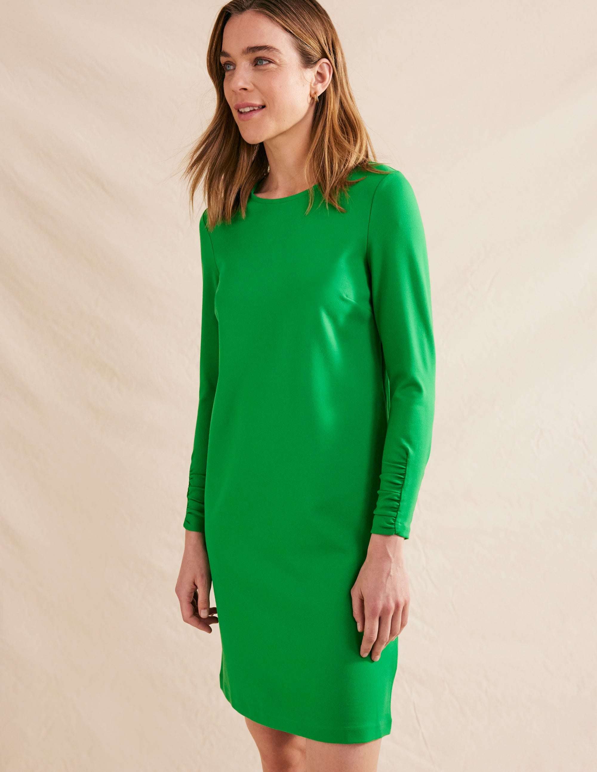 Statement-Minikleid aus Jersey-Grün - Image 4