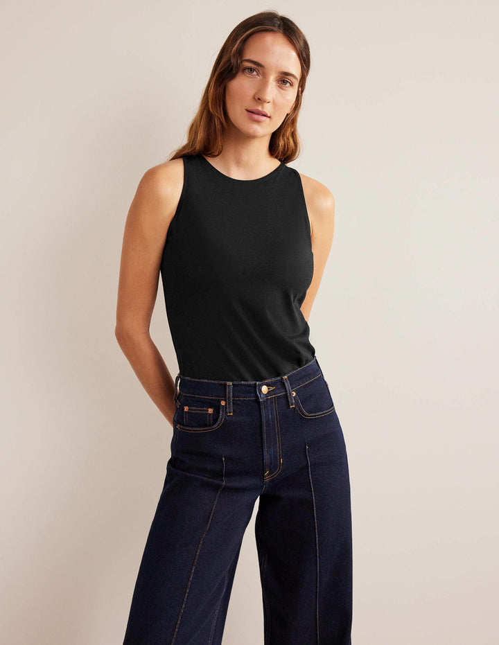 Débardeur ultra-doux-Noir