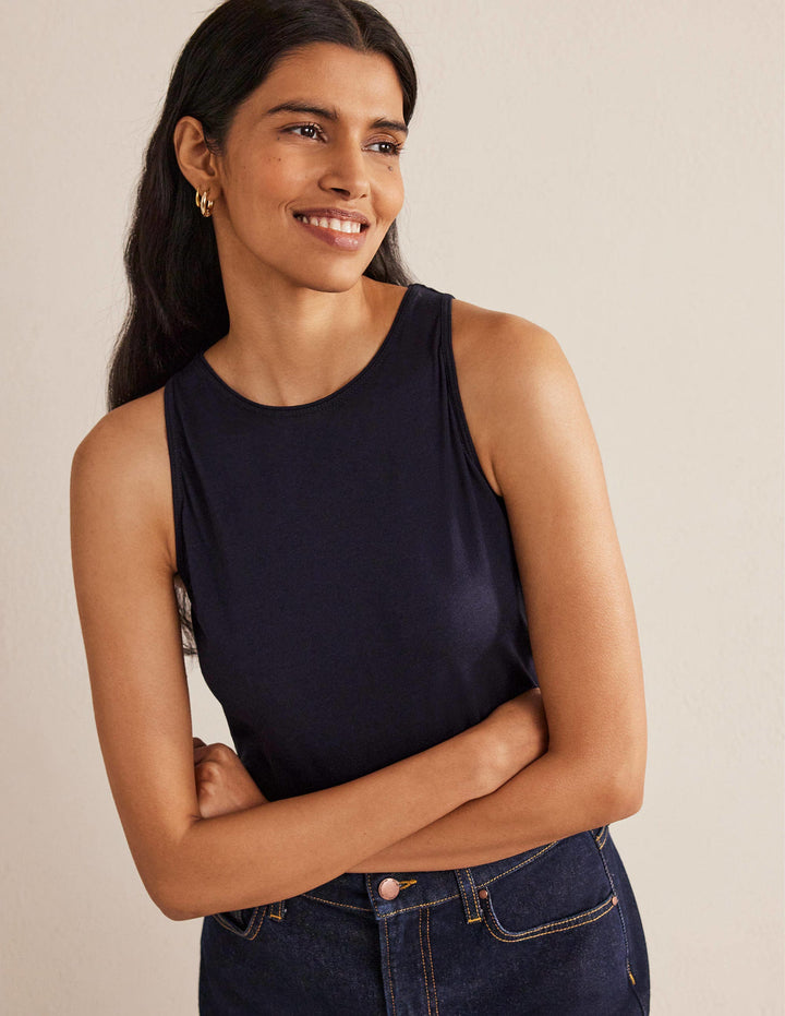 Débardeur ultra-doux-Bleu marine