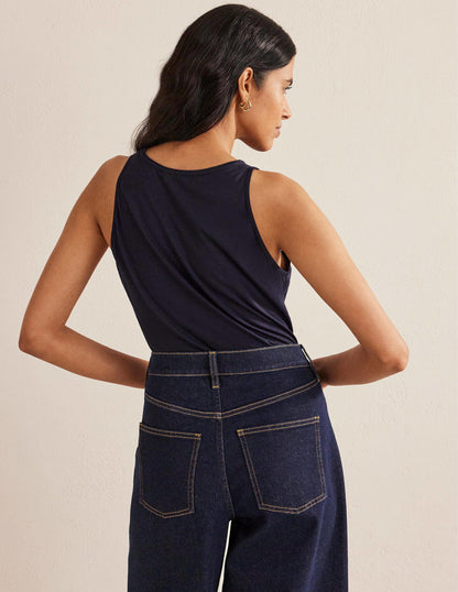 Arabella Jerseyoberteil-Marineblau-3