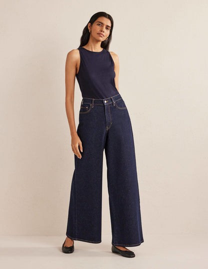 Arabella Jerseyoberteil-Marineblau-4