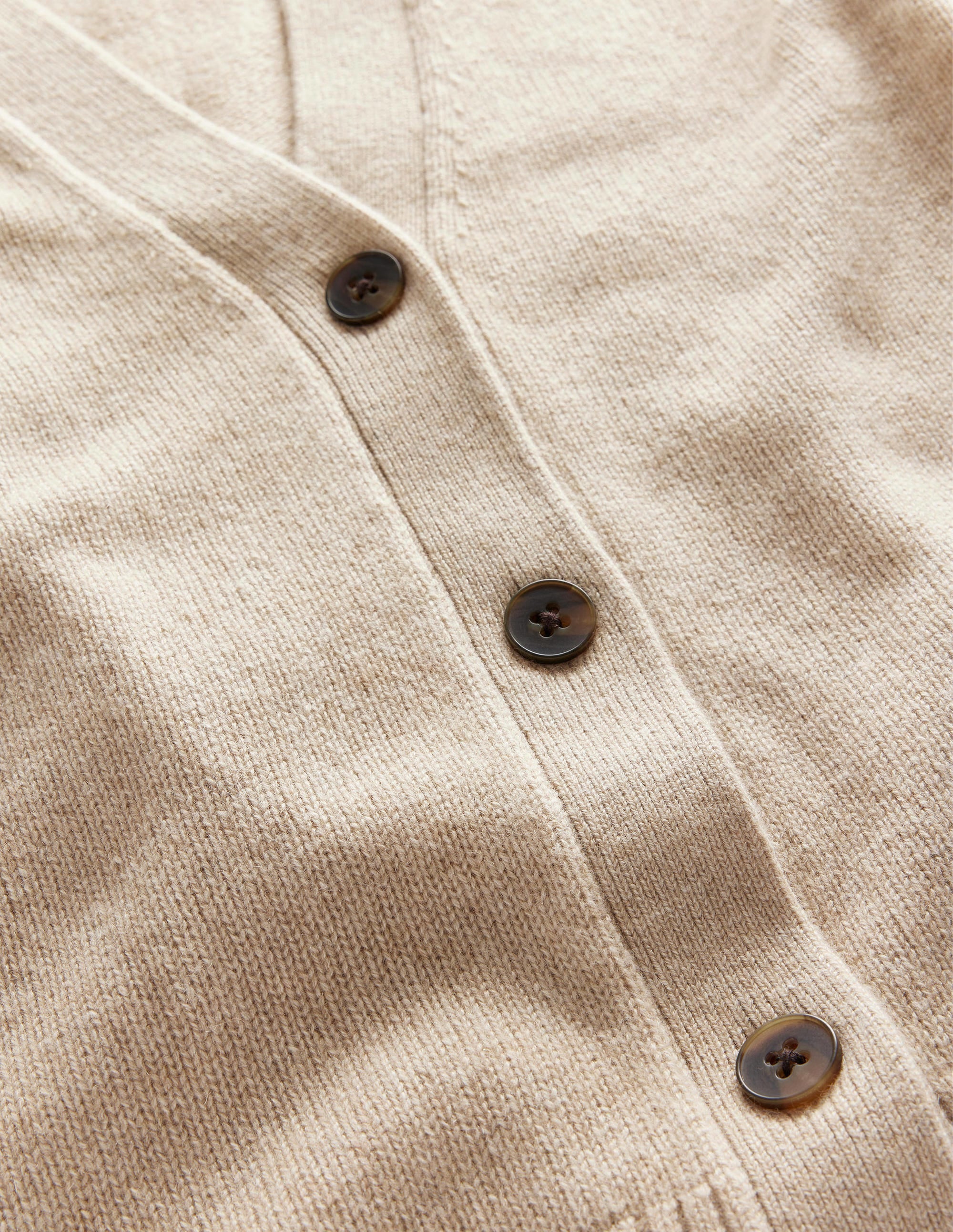 Gilet long en cachemire-Chinchilla chiné - Image 7